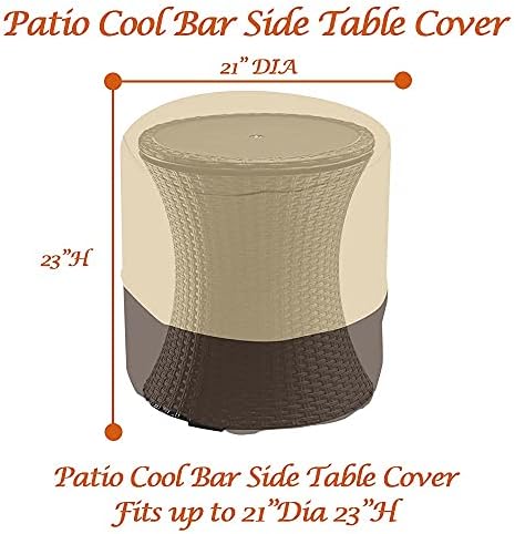 Капак страничен маса за тераса Cool Bar за Keter Cool Bar обем 7,5 Литра, Водоустойчив Капак Торцевого маси за