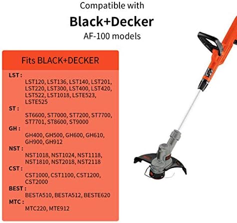 Макара за пожирателя плевели Generep за Black and Decker AF-100,30 фута/0,065 инча, Тример за въжето, Система за автоматично