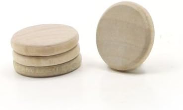 Mylittlewoodshop 100 кг кръгли кръгли дискове с диаметър 3/4 инча и с дебелина 1/8 инча от суров дървен материал (WW-JC5712-100)