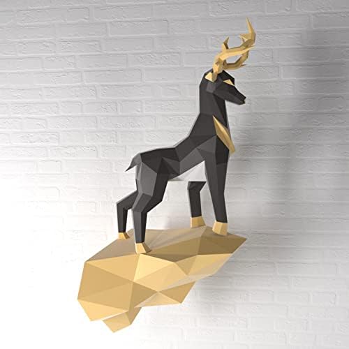 WLL-DP Арогантен С изглед Към Елен Изкуство Оригами 3D Пъзел Хартиена Скулптура Геометрична Книжен Модел направи си САМ Хартиена
