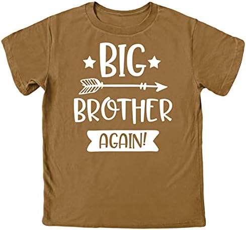 Тениска Arrow Big Brother Again Sibling Reveal Announcement за момчета, Дрехи по-Големи братя и сестри