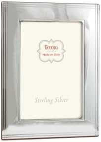 Рамка от сребро Eccolo Made In Italy с чеканной кант побира снимка с размер 4 x 6 инча.