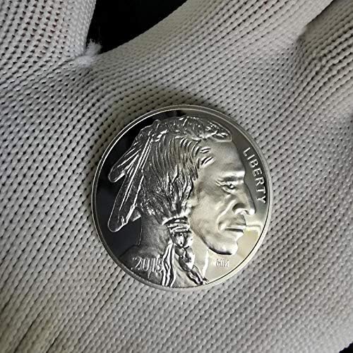 Немагнитные Възпоменателни Монети на САЩ, 1 УНЦИЯ, със сребърно покритие 2021 Liberty Indian/Buffalo Challenge, се Събират Сувенирни Подаръци