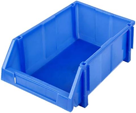 Титуляр кутия за стифиране в гараж, работилница X-DREE Синьо с 4 щанд за части (Титуляр кутия за стифиране в гараж,