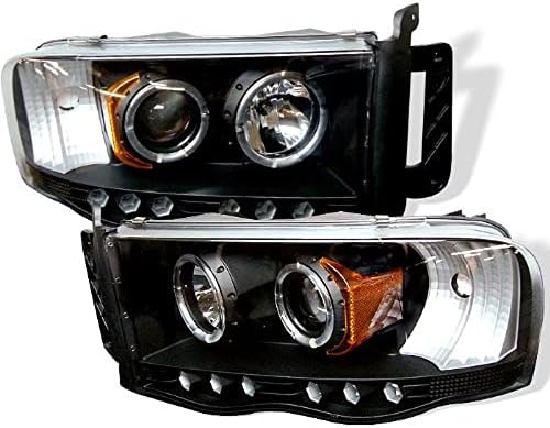 Spyder 5078384 Dodge Ram 1500 02-05 /Ram 2500/3500 03-05 Проекторные светлини - LED Halo - LED (сменяеми светодиоди) - Черен дим - Висок H1 (включени в комплекта) - Нисък H1 (включени в комплекта)