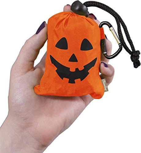 Чанта-фенерче CHICOBAG с портокалова кора на Хелоуин, 1 бр.