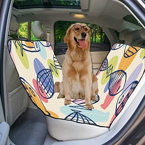 ENEVOTX Калъф За седалка Куче на Потребителския Стил на дизайна на Ръчен Печат Калъфи за автомобилни седалки
