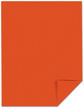 Цветна хартия Wausau Paper Astrobrights - Писмо - 8,50 x 11 - £ 24 - 500 / Пакетче - Оранжев