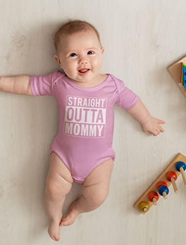 Tstars Straight Outta Mommy Екипировки За Новородените Момичета И Момчета, Нови Подаръци За Мама, Забавен Детски Боди