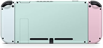 Вкус дизайнерски обвивка Colorwave, съвместима с черупки Nintendo Switch - Комплект винилови стикери Nintendo Switch premium 3M Синьо пастельного цвят - Обвивка Превключвател за конзола, ?