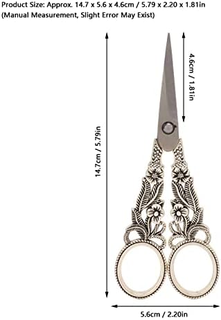 Ножици за Шиене, Спестяване на усилия Висока Острота на Уникален Дизайн Ножици за Бродерия в Ретро стил за Конци за хартия за Бродерия