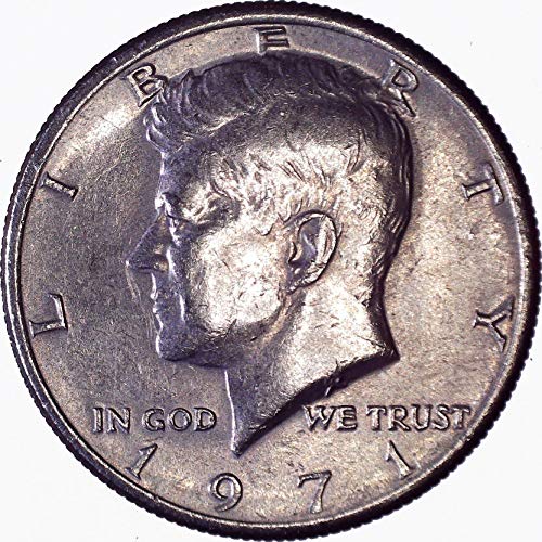 1971 Кенеди Полдоллара 50 цента На Около необращенном формата на