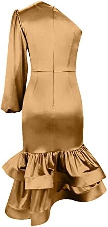 Дамско Модно Есенно-Зимния Секси рокля TREBIN с V-образно деколте, Малко рокля