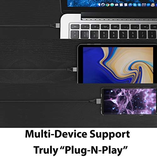 Кабел VOLT + C USB-HDMI, 6 фута, 4K, Thunderbolt Адаптер 3/4 USB C HDMI е Съвместим с Samsung Galaxy S6-S23, Chromebook,