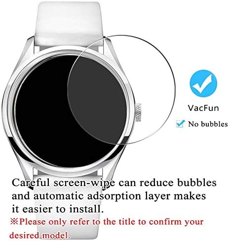 Защитно фолио за екрана Synvy [3 опаковки] от закалено стъкло, която е съвместима с предпазни устройства за смарт-часовници