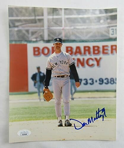 Дон Маттингли Подписа Автограф 8x10 Снимка JSA UU34528 - Снимки на MLB с автограф