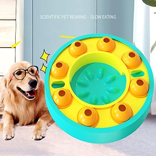 Играчки-Пъзели за Кучета, Интерактивна Детска Играчка с Бавна Сервиране на Храна за Кучета, Играчка за обучение на IQ и