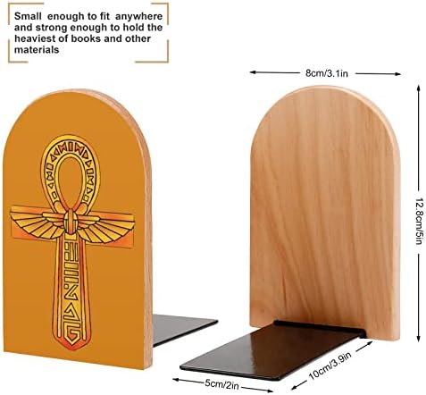 Египетският Символ на Прекрасната Книга Чела Дървени Поставки за Книги, стойка за Рафтове Разделител за Книги Модерен