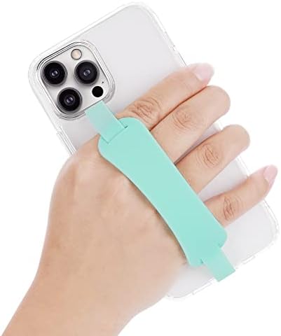 Универсален силикон държач за мобилен телефон с еластична лента за пръстите за повечето калъфи за смартфони, който предпазва