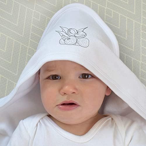 Бебешка хавлиена кърпа с качулка Azeeda 'Lychees' (HT00020939)