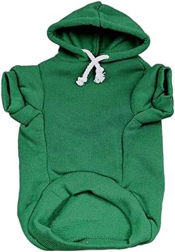 Бъди, Пуловер на Деня на Св. Патрик, Hoody с качулка за Кучета в Руното на лигавицата и Отвор за каишка (Зелен)