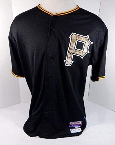 2014 Pittsburgh Pirates Blank Освободена игра Black Jersey Camo 52 704 - Използваните В играта Тениски MLB