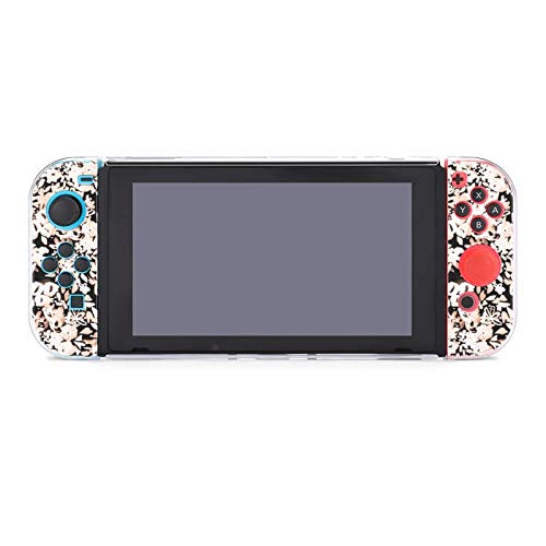 Калъф за Nintendo Switch, Цвете в черен Цвят, Комплект от пет Елементи, Защитен Калъф, Аксесоари за игралната