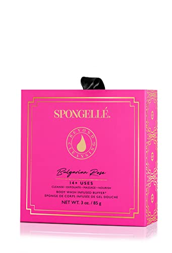 Spongelle Flower В опаковката 14+ Използва Хавлиени Ръкавици и Салфетки, Българска Роза