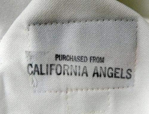 1989 California Angels Рон Изтръпване 32 Използван в играта Бяла риза ASG P Изтрита 997 - Използваните в играта тениски