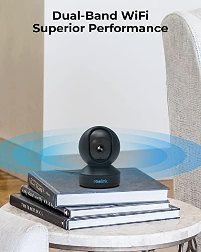 Подключаемая камера дома за сигурност REOLINK E1 Pro 4MP HD с Wi-Fi На 2,4 / 5 Ghz, автоматично проследяване, интелигентни