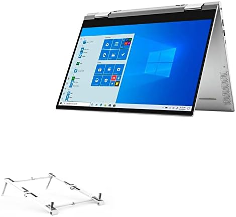 Поставяне и монтиране на BoxWave, съвместима с Dell Inspiron 15 2-в-1 (7506) (поставяне и монтиране на BoxWave) - Имат алуминиева поставка 3 в 1, Преносим, с множество ъгли, Сребрист метал