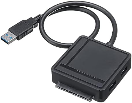 Богат на функции на докинг-станция, USB 3.0 5-в-1, Адаптер SATA III с USB възел, четец на карти памет с USB 3.0 /TF/SD четец на карти / британски конектор SATA III