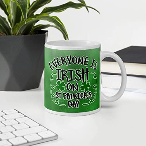 Всички ирландцам Чаша на Ден на Св. Патрик Ирландски Кафеена Чаша Подарък за Деня На Св. Патрик Чаша С Четири Листа