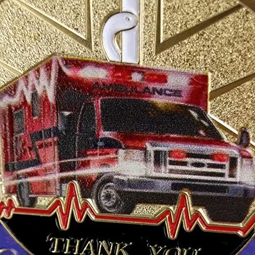 Монета на повикване на спешна медицинска помощ /EMS Молитва парамедика Благодарствена Монета