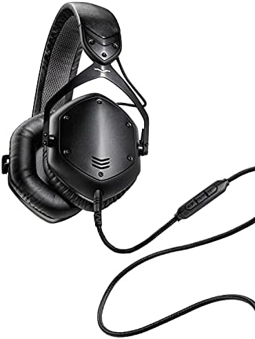 Метални слушалки с шумоизолация V-MODA Crossfade LP2 Вокална ограничена серия (черен мат) и втулки с ефект на памет V-MODA