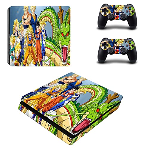 Аниме Драго И VIP Балони son Goku, Зеленчуци, Супер Сайян Стикер на корицата на PS4 или PS5 За конзолата PlayStation 4 или 5 и 2 контролери Vinyl Стикер - V2161