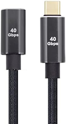 кабел-удължител cablecc 40 gbps USB4 от мъжете за една жена със зареждането 100 W и 8 Към при 60 Hz 30 см