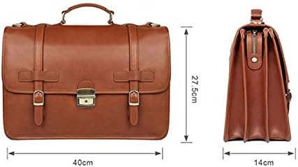 FSYSM Мъжки портфейл с ключалка за набиране, 14-инчов Бизнес чанта за лаптоп, чанта за лаптоп, Мъжки работна