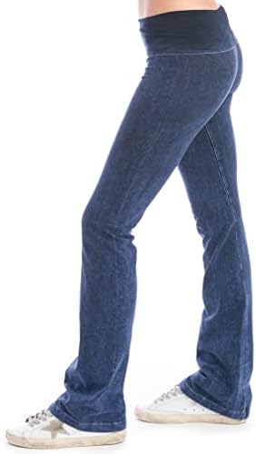 Дамски Разкроена панталони с твърд опашка, Разкроена Бутлеги, Стил 330