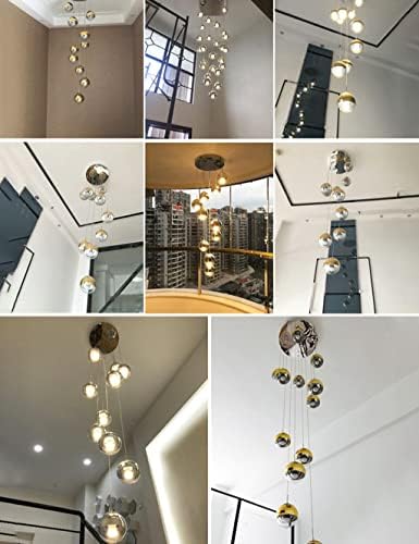 Кристални Полилеи Вентилатори Bidesen с 10 Лампи, Модерен Окачен лампа Raindrop Long, плафониери Villa Топка