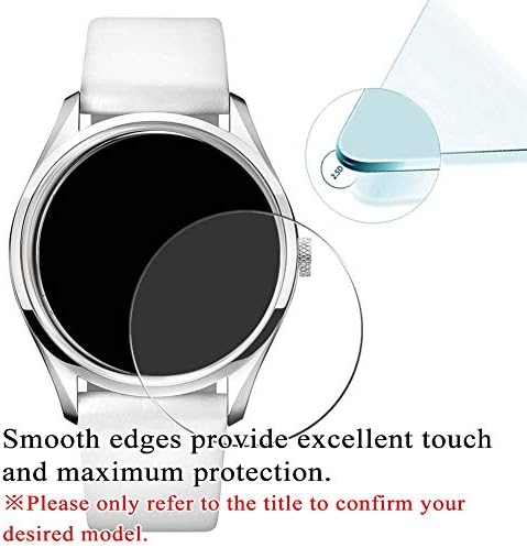 Synvy [3 опаковки] Защитно фолио за екран от закалено стъкло, която е съвместима с фолио BULOVA 97A126 9H Smartwatch
