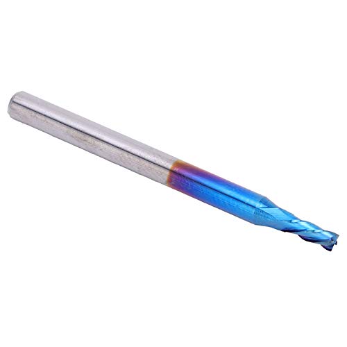 Fresa, нано-синьо покритие, издръжлива режещ инструмент от вольфрамовой стомана с ЦПУ, Огледално полиране за промишлени смилане металообработващи машини (3.175 * 2 * 5)