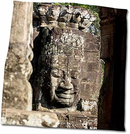 3. Източна Азия, Камбоджа, Ангкор Ват, сием Реап, Лика на храма Байон - Кърпи (twl-277083-3)