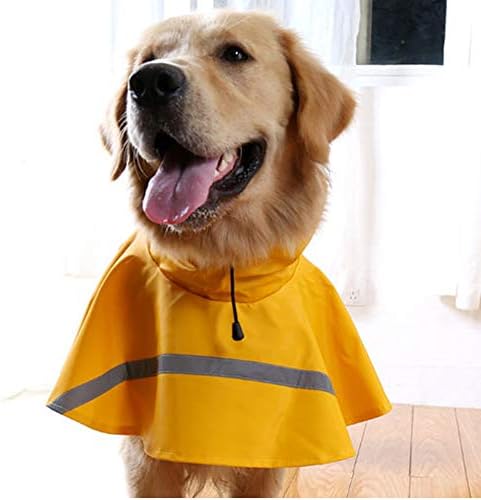 Дождевики HAPEE Dog за Големи Кучета с Светоотражающей Ивица, Hoody-пончо от Дъжд за Кучета
