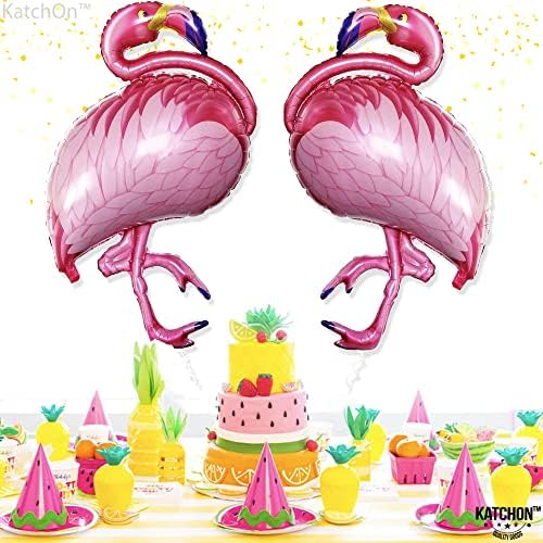 Комплект балони KatchOn, Flamingo Pink - Гигантски, 40 инча | Летни балони Flamingo за декорация на партита Flamingo