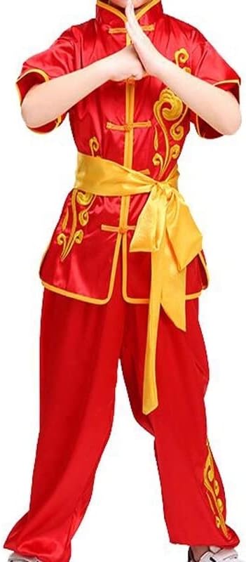 Комплекти дрехи за Ушу, риза за бойни изкуства Тина, Тай-Чи, Панталони, Борба с Тренировъчен Костюм, под Формата на Тай-чи Кунг-фу, Таекуондо, подходящи за дете, възра?