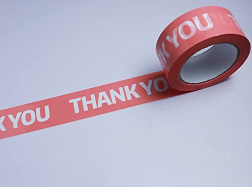 1,75 инча x 110 ярда Ролка лента Благодаря за Деня на Благодарността и малкия бизнес (розово и бяло)