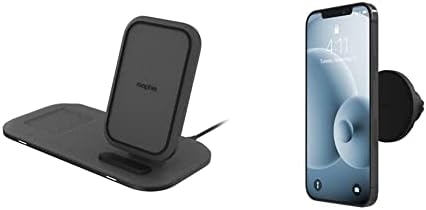 безжична поставка за зареждане на mophie + Безжична поставка за зареждане и мат с порт USB-A и защелкивающимся вентиляционным на стена - Магнитно кола планина, съвместим?