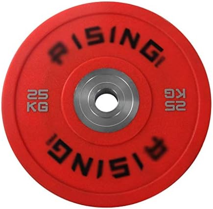 FABAX 2 бр. Чугунени спортни статистическа плоча за щанга, Гири за домашен Фитнес, Весовая плоча, подходяща за бодибилдинг, тегло (Цвят: червен 50 кг (25 кг2))