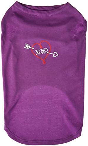 Тениска Mirage Pet Products XOXO с Трафаретным принтом Лилав цвят XXXL (20)